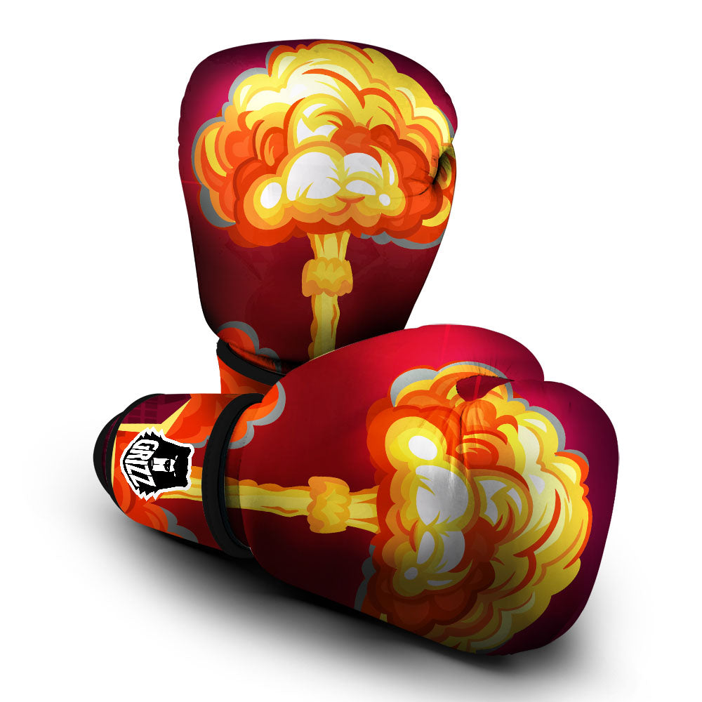 Nuclear Explosion In City Print Boxing Gloves-grizzshop