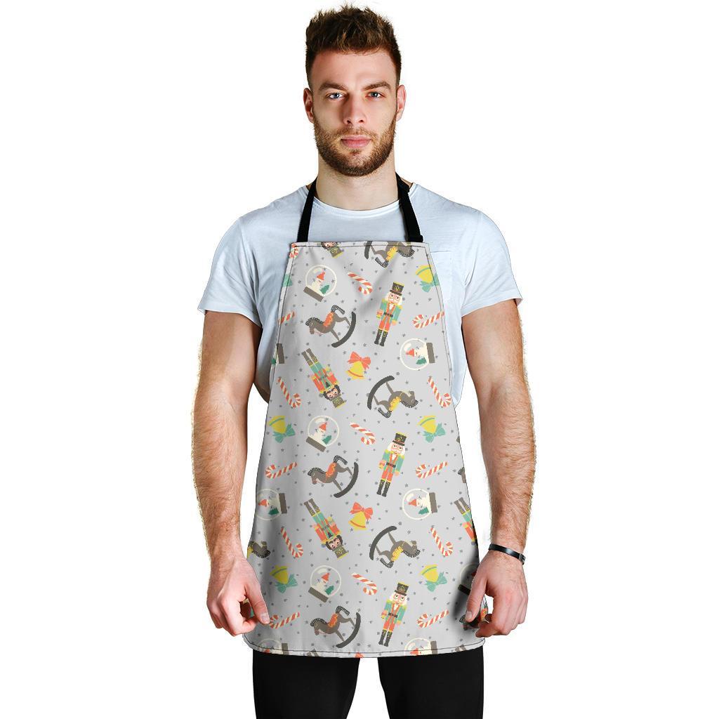 Nutcracker Pattern Print Men's Apron-grizzshop