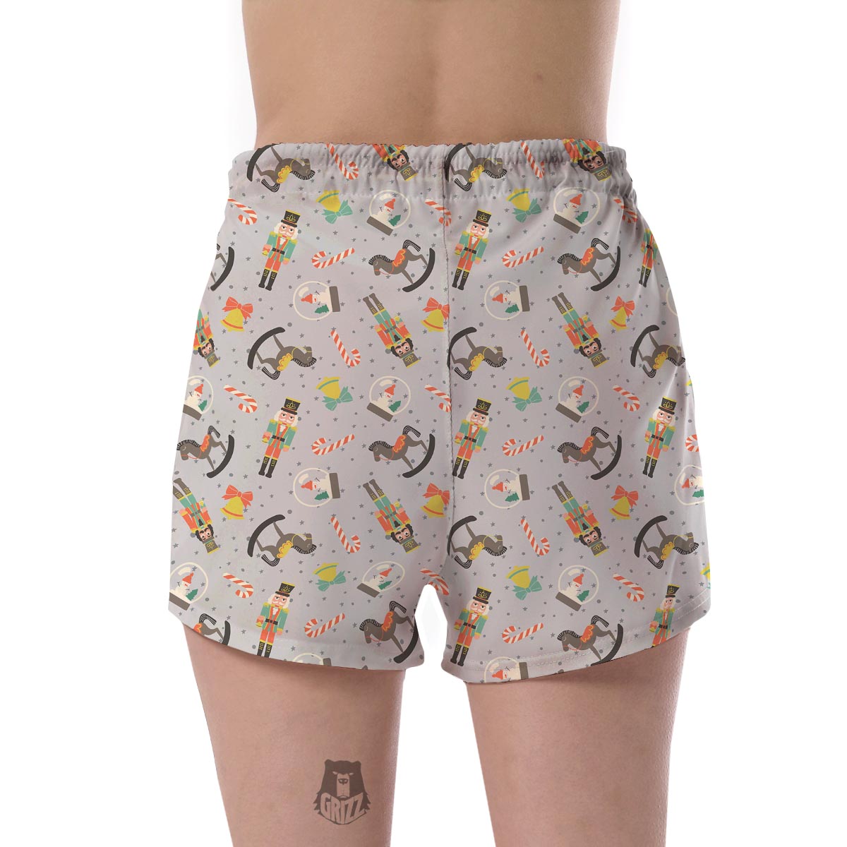 Nutcracker Pattern Print Women's Shorts-grizzshop