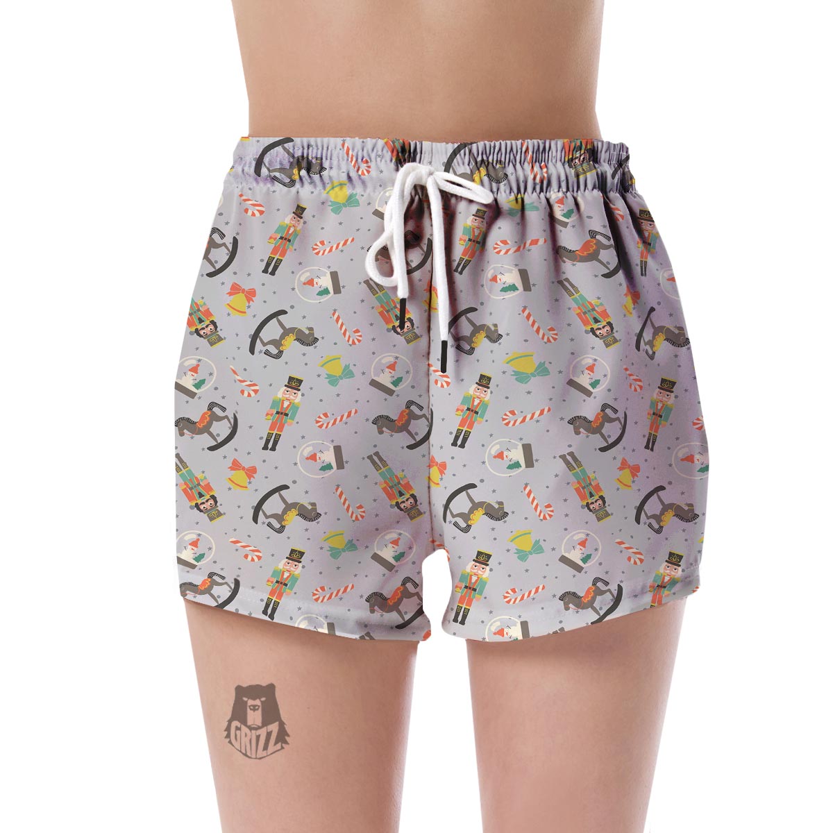 Nutcracker Pattern Print Women's Shorts-grizzshop