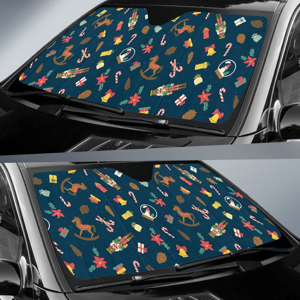 Nutcracker Print Pattern Car Sun Shade-grizzshop