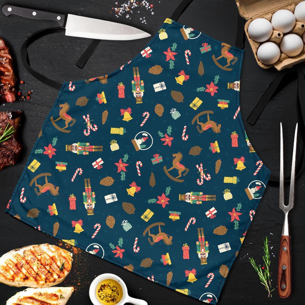 Nutcracker Print Pattern Men's Apron-grizzshop