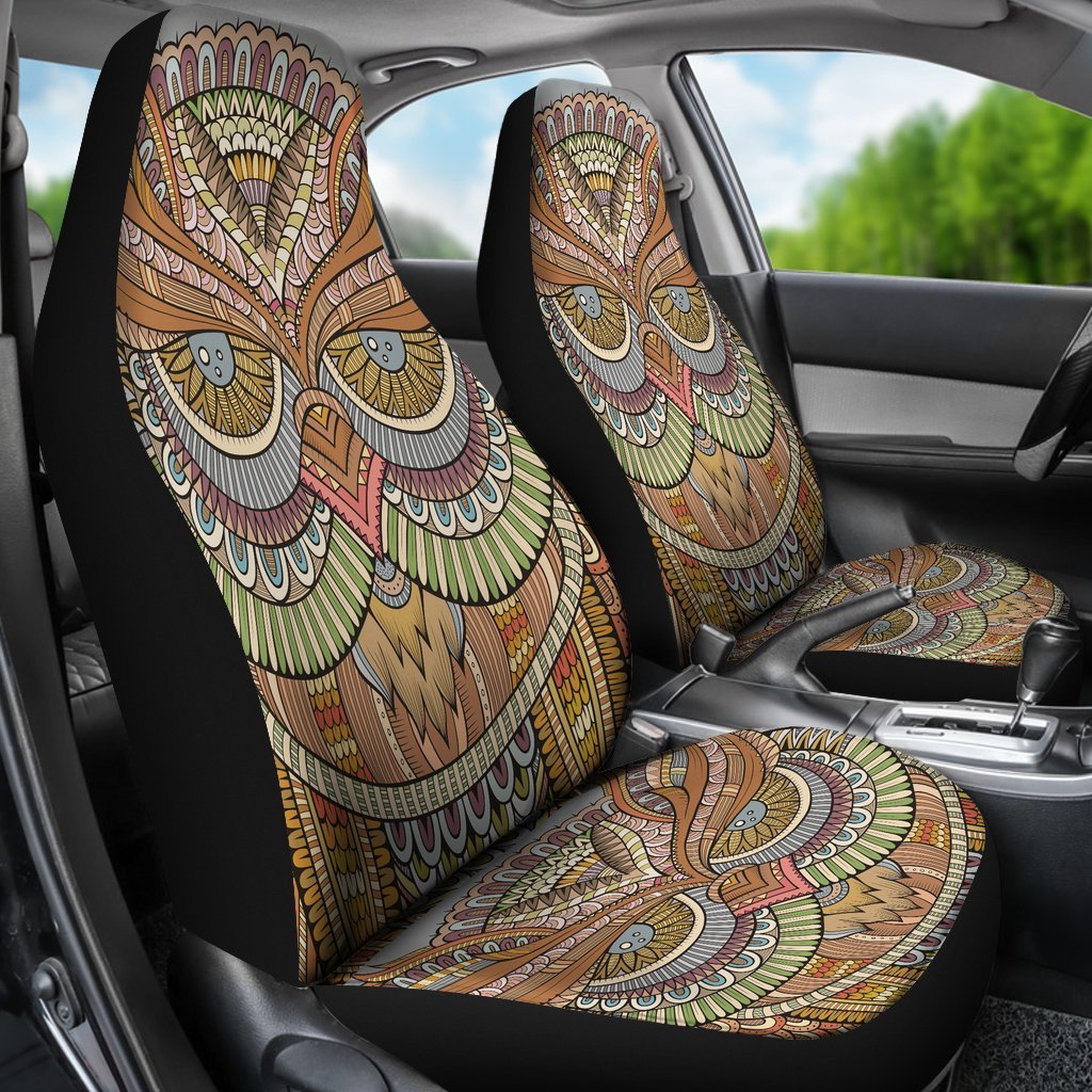 OWL MANDALA CAR SEAT COVER UNIVERSAL FIT-grizzshop