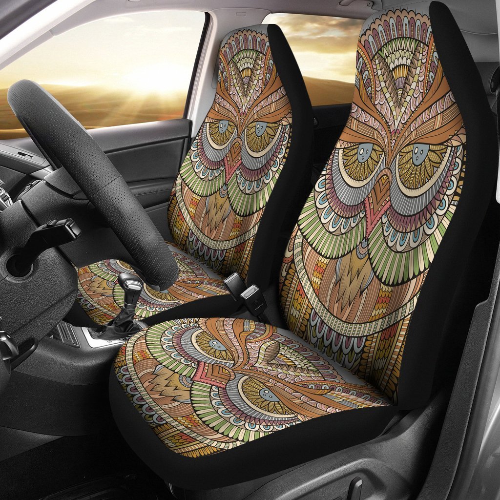 OWL MANDALA CAR SEAT COVER UNIVERSAL FIT-grizzshop