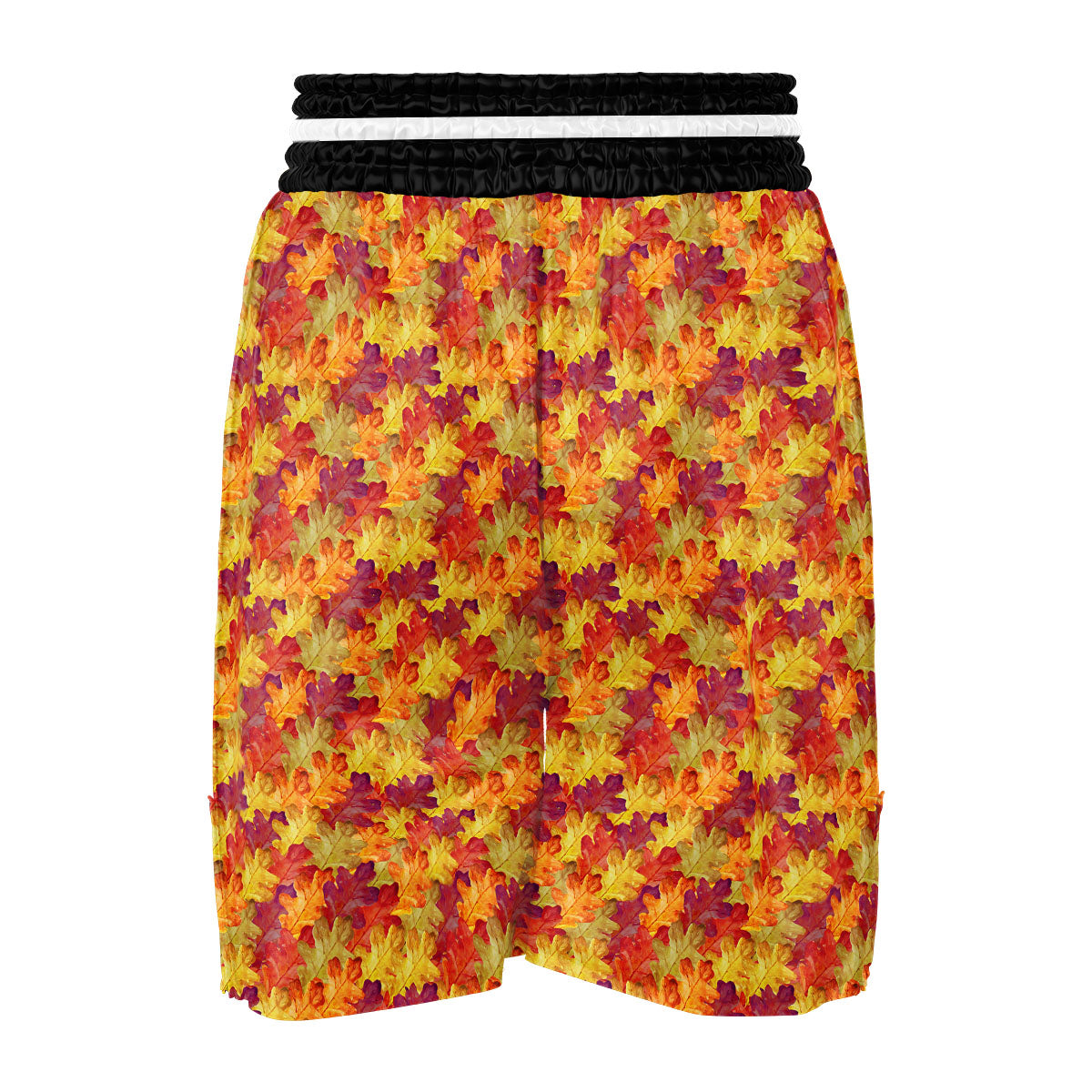 Oak Leaf Autumn Print Boxing Shorts-grizzshop