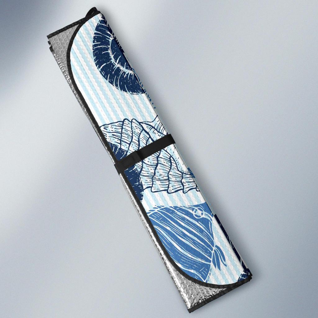 Ocean Pattern Print Car Sun Shade-grizzshop