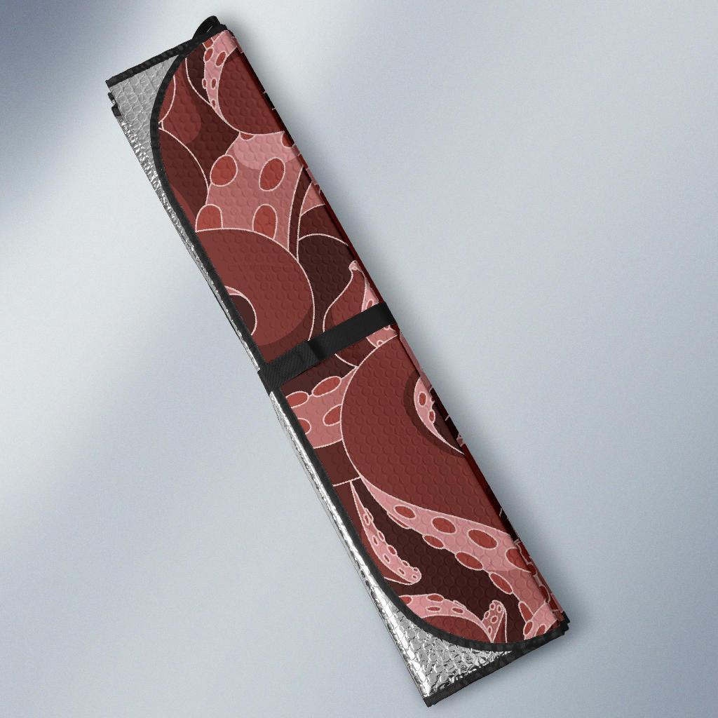 Octopus Squid Tentacle Pattern Print Car Sun Shade-grizzshop