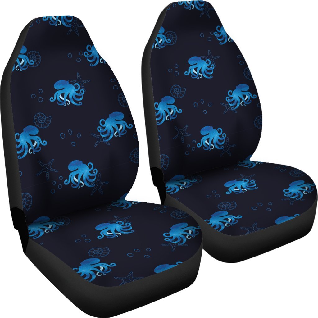 Octopus Squid Tentacle Print Pattern Universal Fit Car Seat Cover-grizzshop