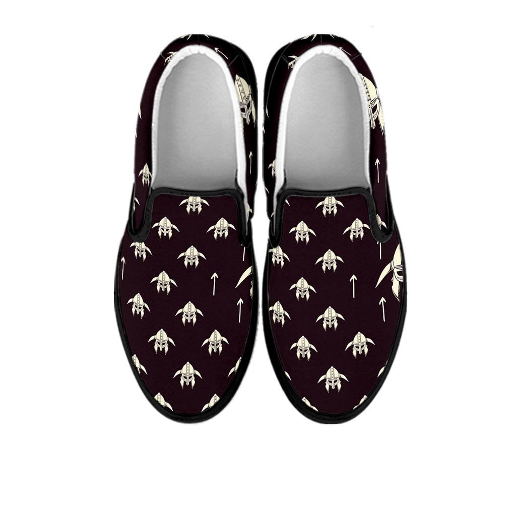 Odin's Mask Viking Men's Slip On Sneakers-grizzshop