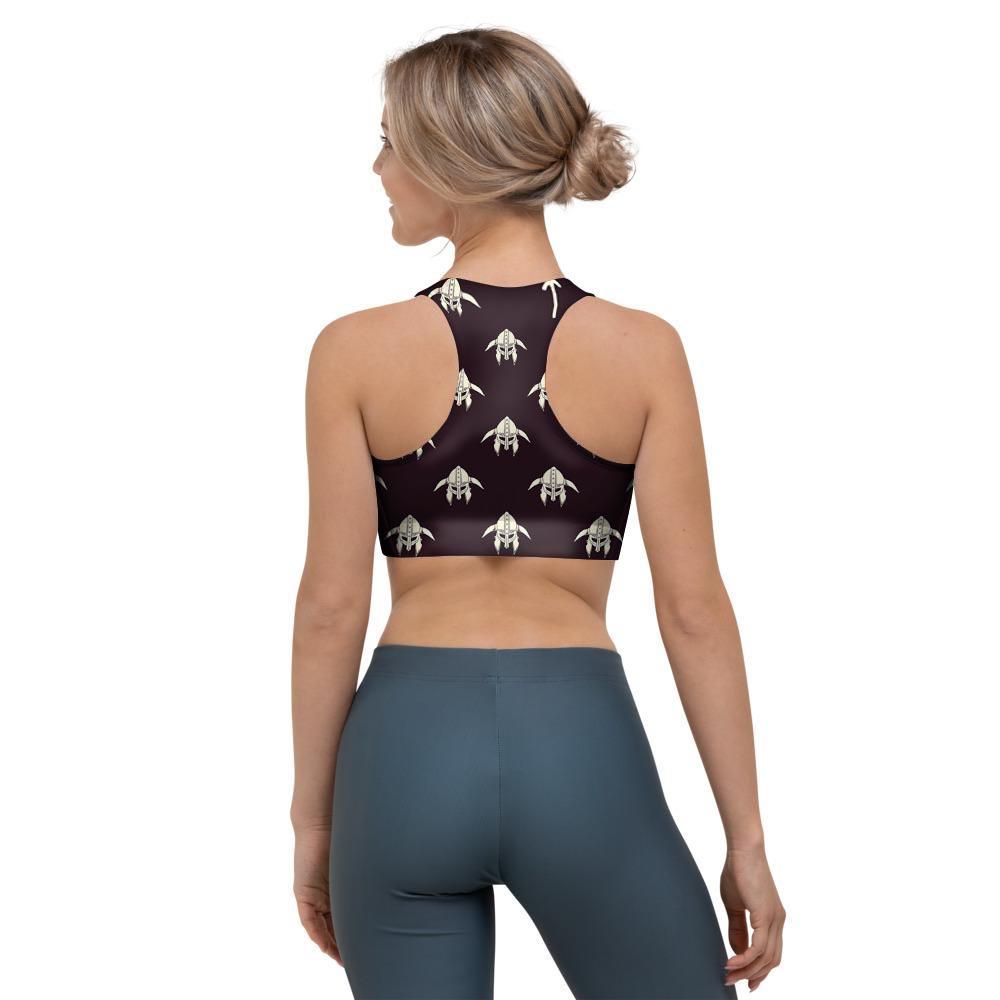 Odin's Mask Viking Sports Bra-grizzshop