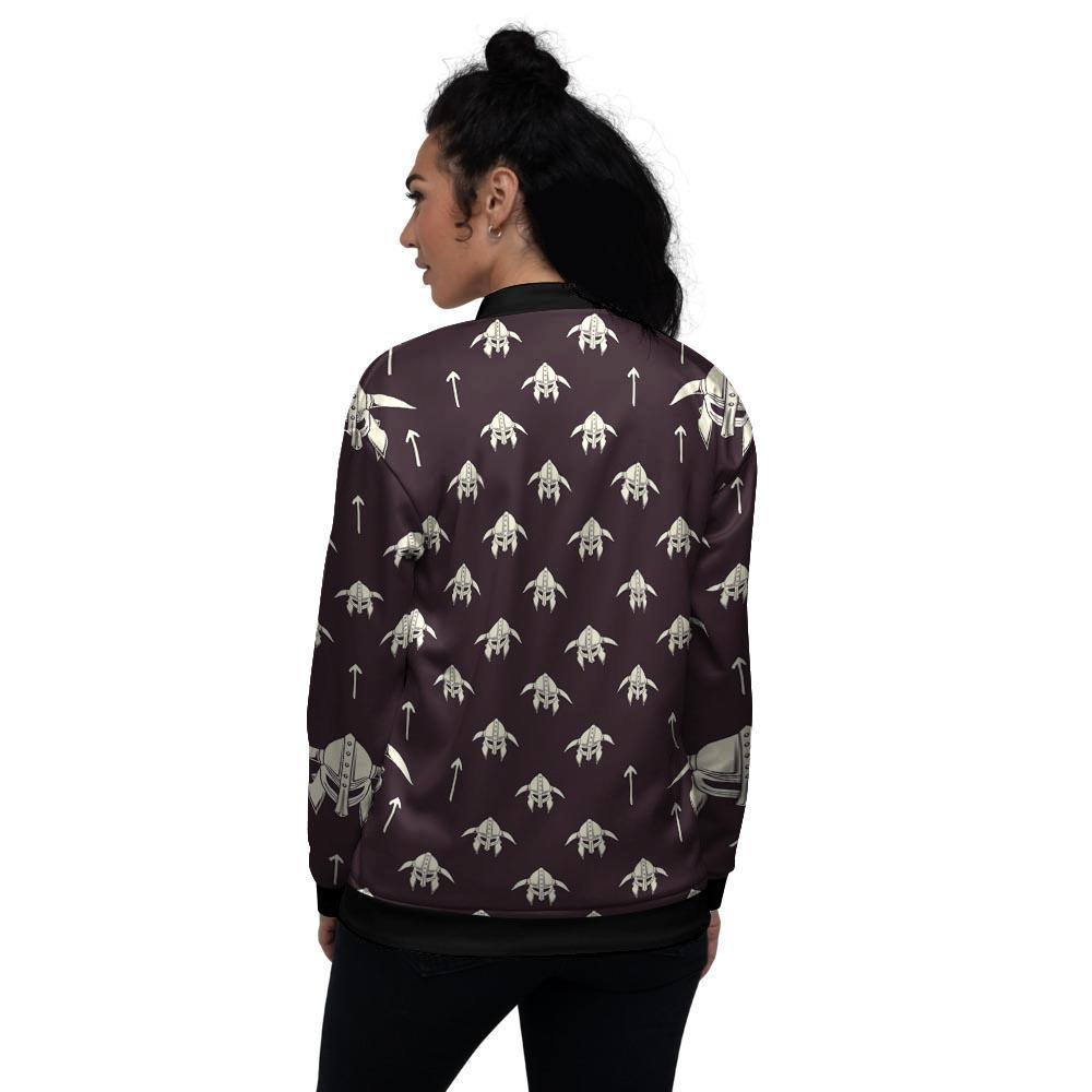 Odin's Mask Viking Women's Bomber Jacket-grizzshop