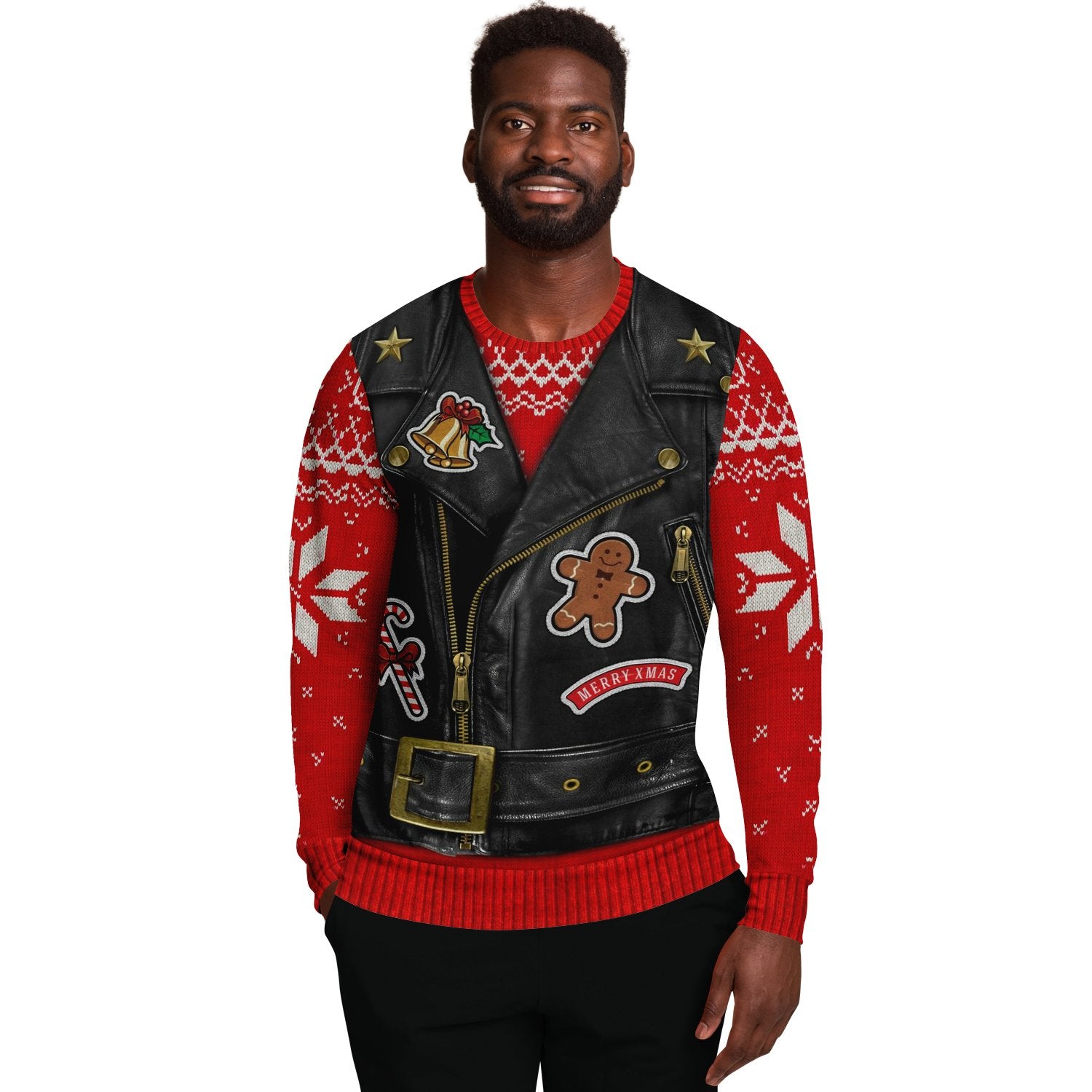 Oh What Fun It Is To Ride Motorcycle Ugly Christmas Sweater-grizzshop