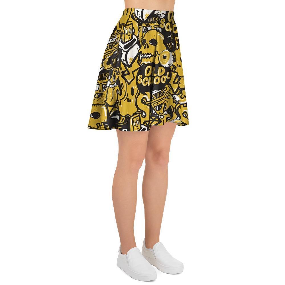 Old School HipHop Print Women's Skirt-grizzshop