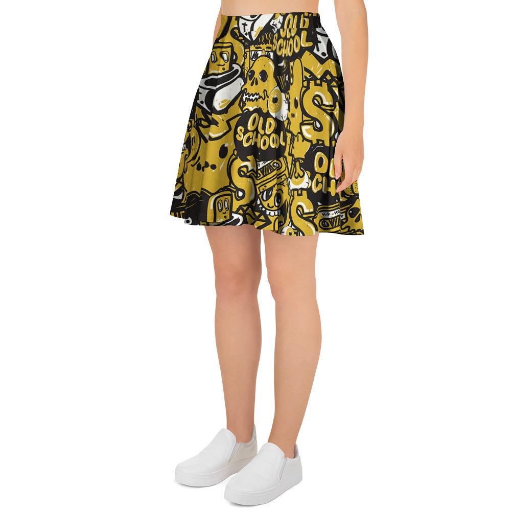 Old School HipHop Print Women's Skirt-grizzshop