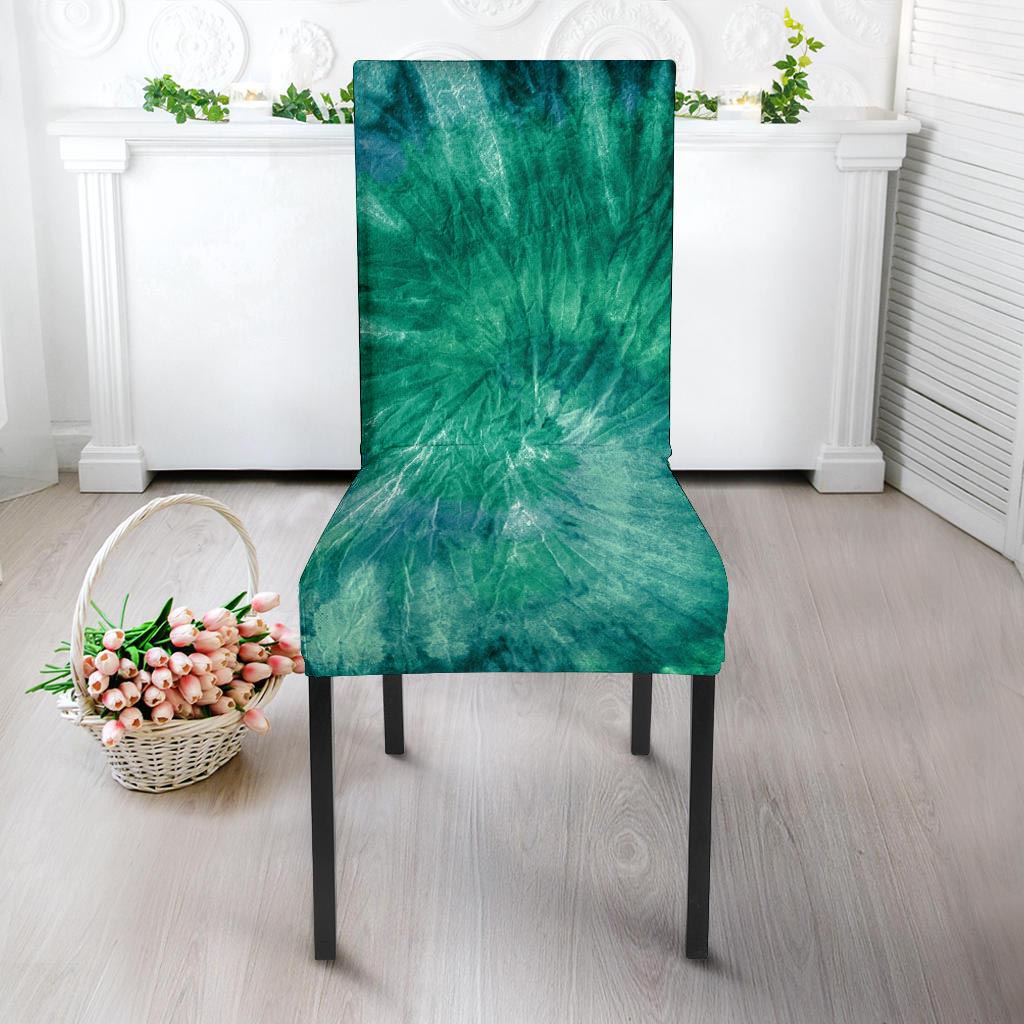 Olive Green Tie Dye Chair Cover-grizzshop