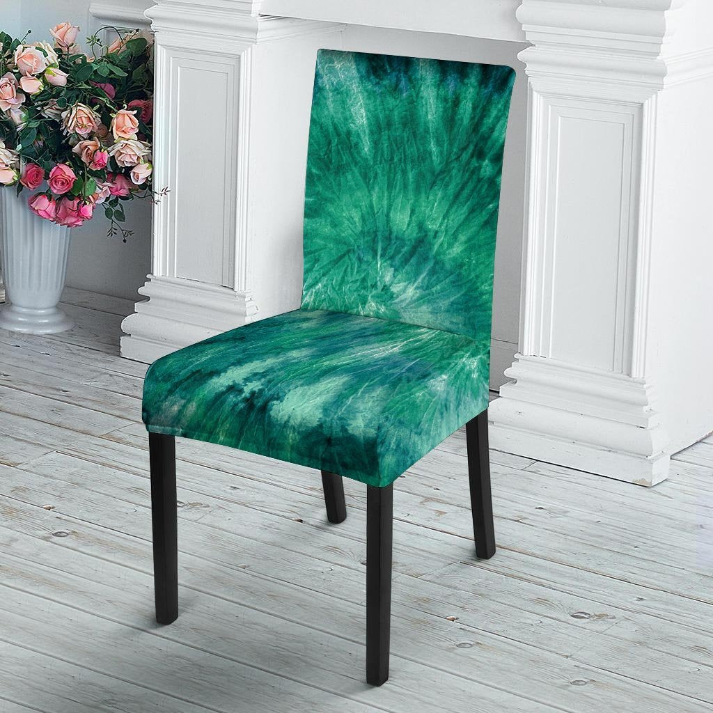 Olive Green Tie Dye Chair Cover-grizzshop