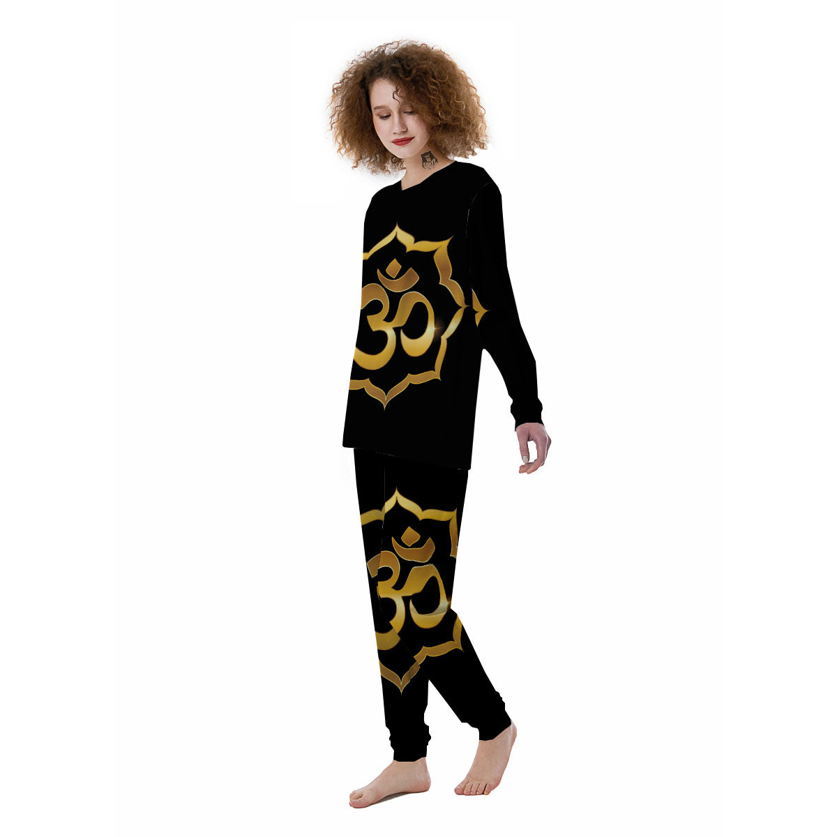 Om Sign Print Women's Pajamas-grizzshop