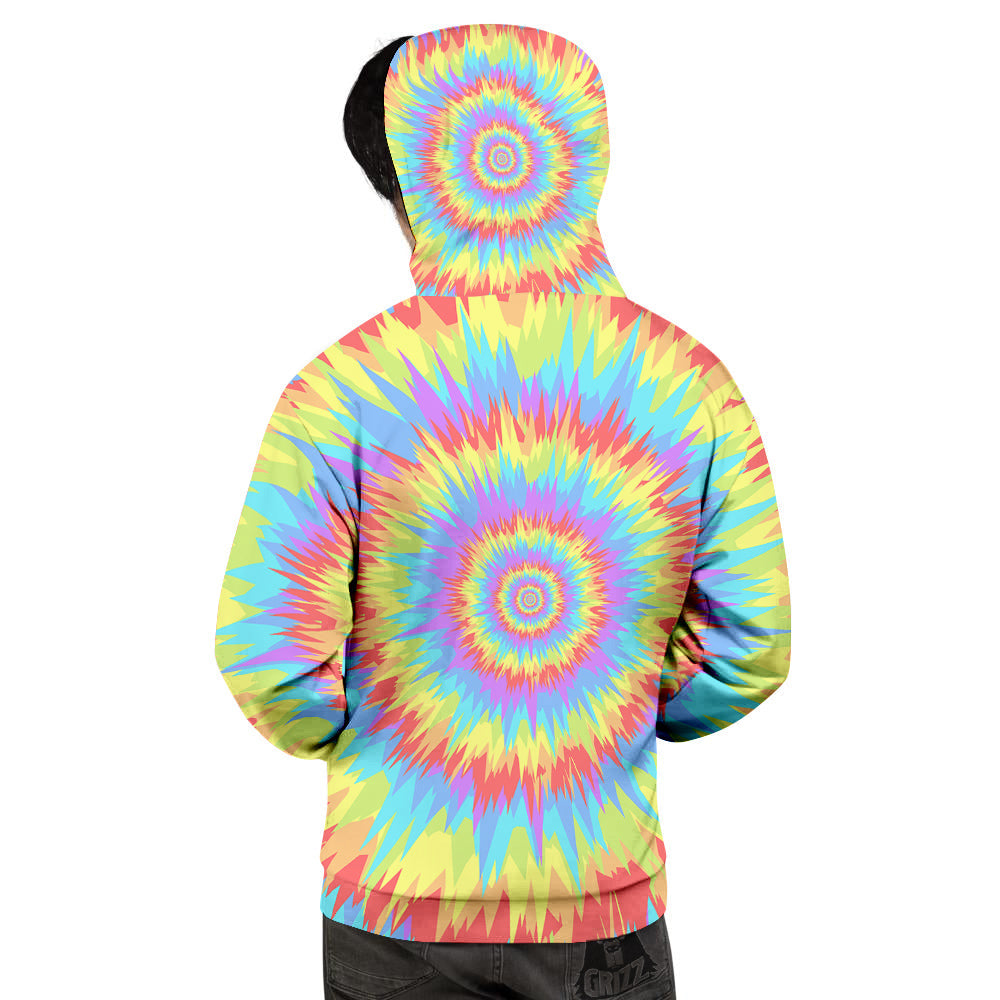 Optical Illusion Colorful Psychedelic Men's Hoodie-grizzshop