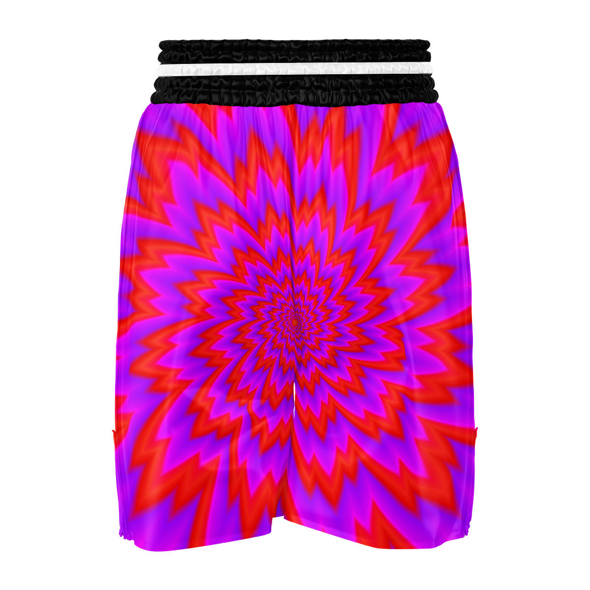 Optical Illusion Spiky Psychedelic Boxing Shorts-grizzshop