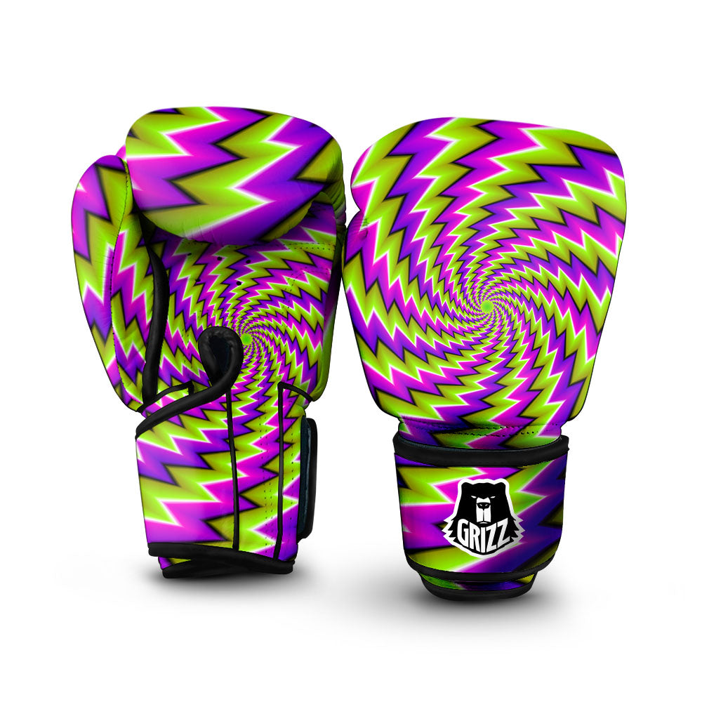 Optical Moving Illusion Abstract Twisted Boxing Gloves-grizzshop