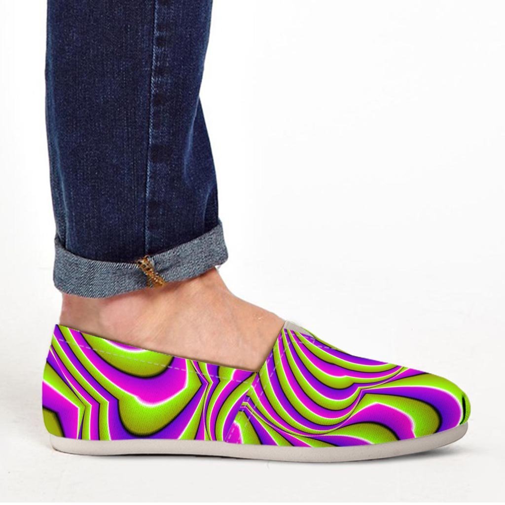 Optical illusion Abstract Canvas Shoes-grizzshop