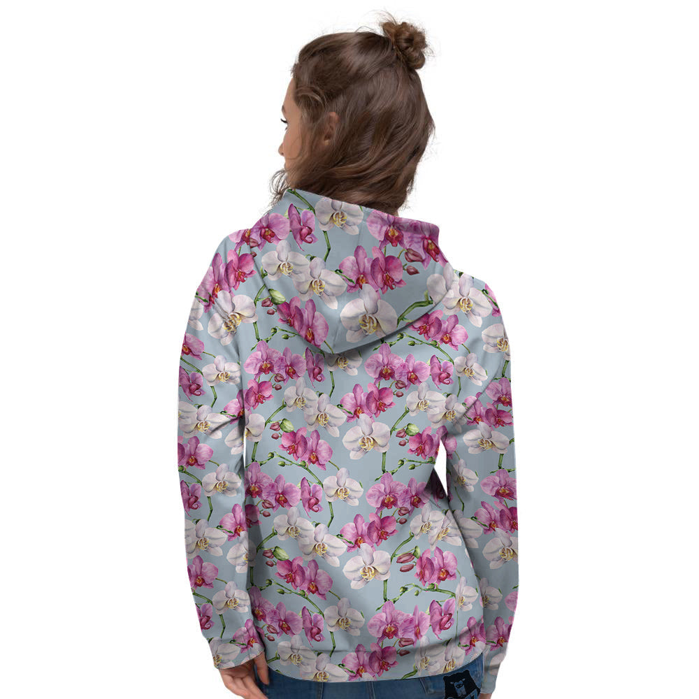Orchid Cute Print Women's Hoodie-grizzshop