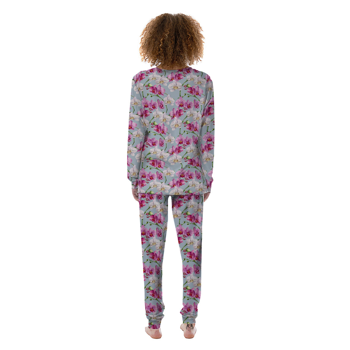 Orchid Cute Print Women's Pajamas-grizzshop