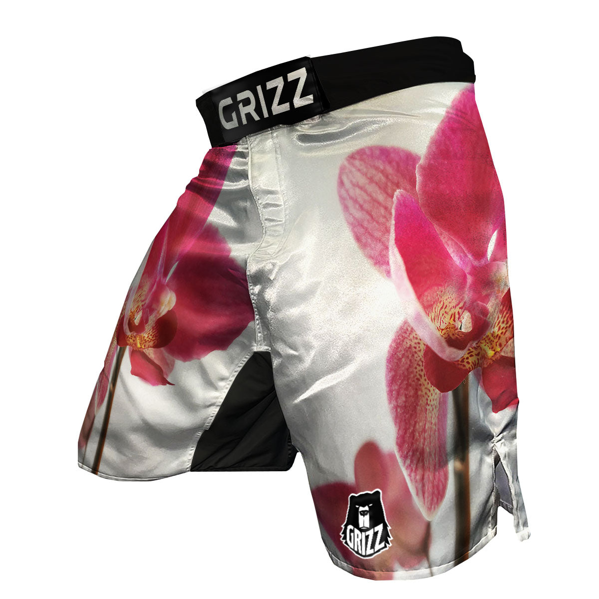 Orchid Flower Pink Print MMA Shorts-grizzshop