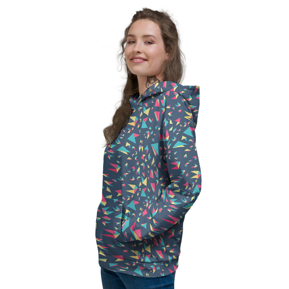 Origami Crane Colorful Print Pattern Women's Hoodie-grizzshop