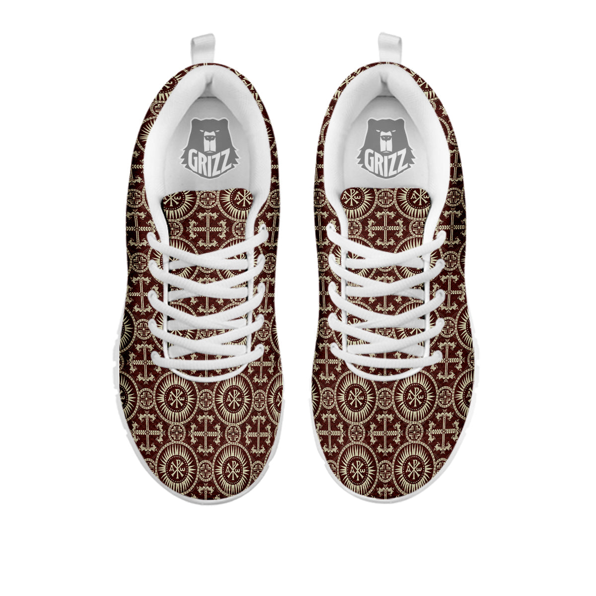 Orthodox Classic Print Pattern White Sneaker-grizzshop