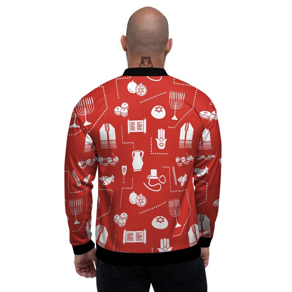 Orthodox Print Pattern Men's Bomber Jacket-grizzshop