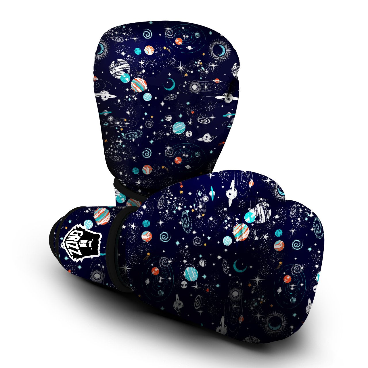 Outer Galaxy Space Universe Print Pattern Boxing Gloves-grizzshop