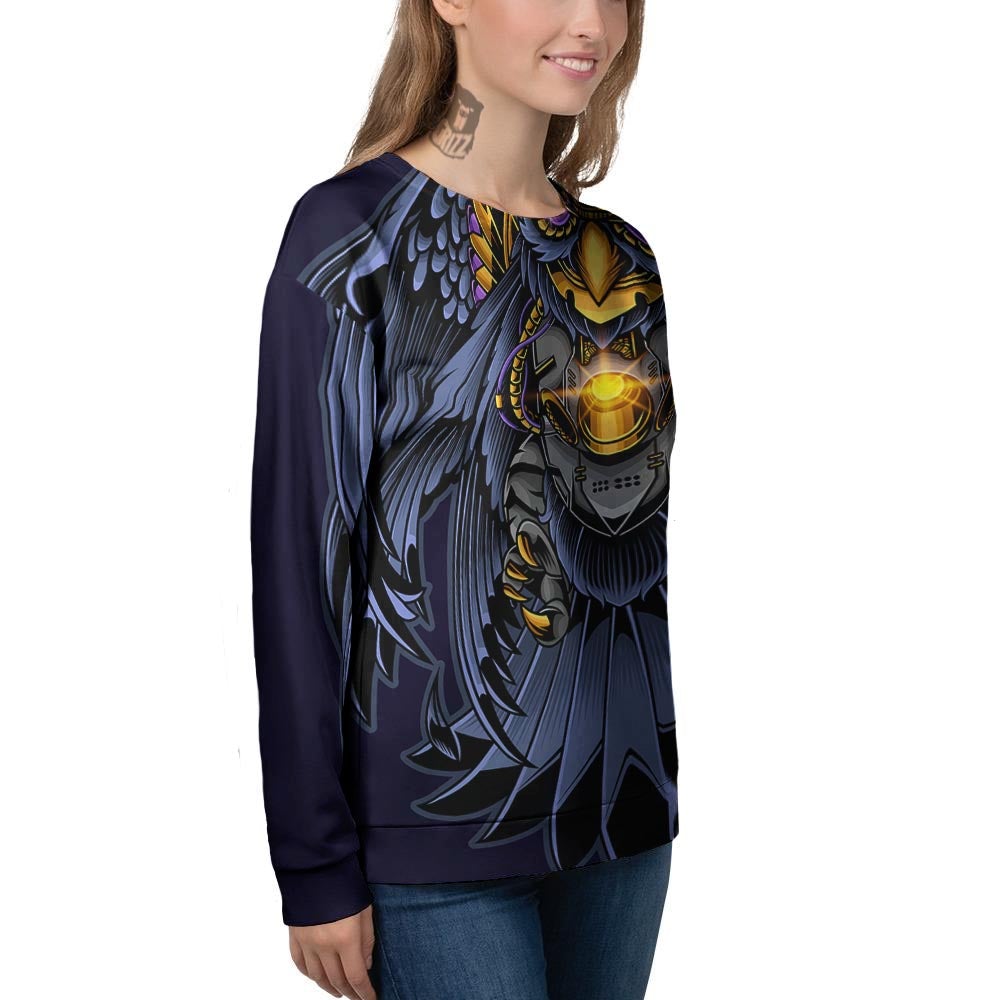 Owl Steampunk Print Women's Sweatshirt-grizzshop