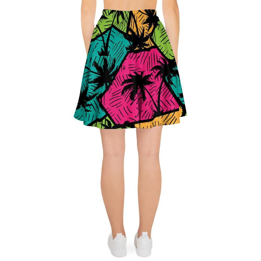 Palm Leaf Hawaiian Print Pattern Women's Skirt-grizzshop