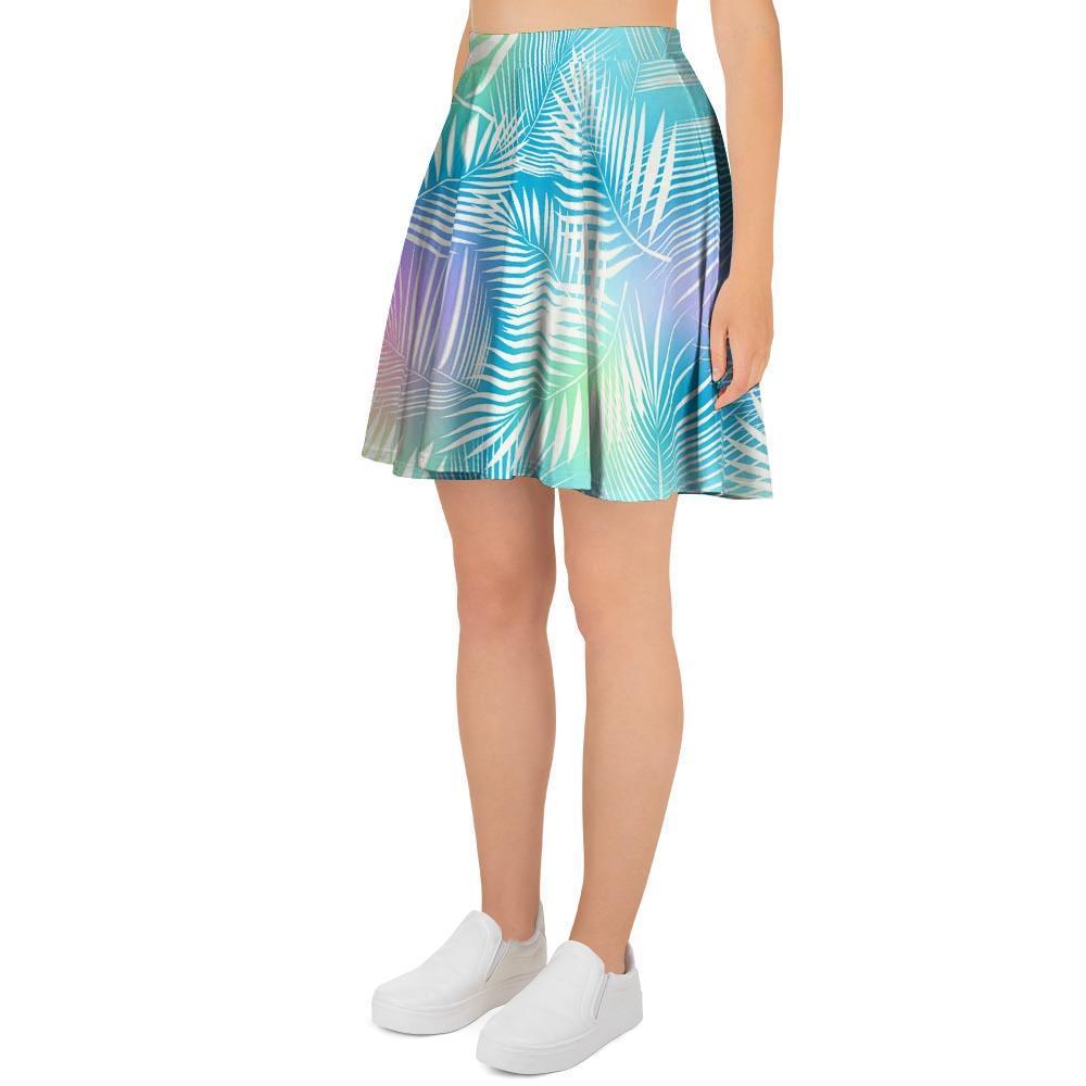 Palm Leaf Hawaiian Print Women's Skirt-grizzshop