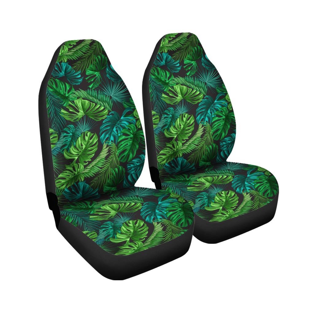 Palm Leaf Tropical Print Car Seat Covers-grizzshop