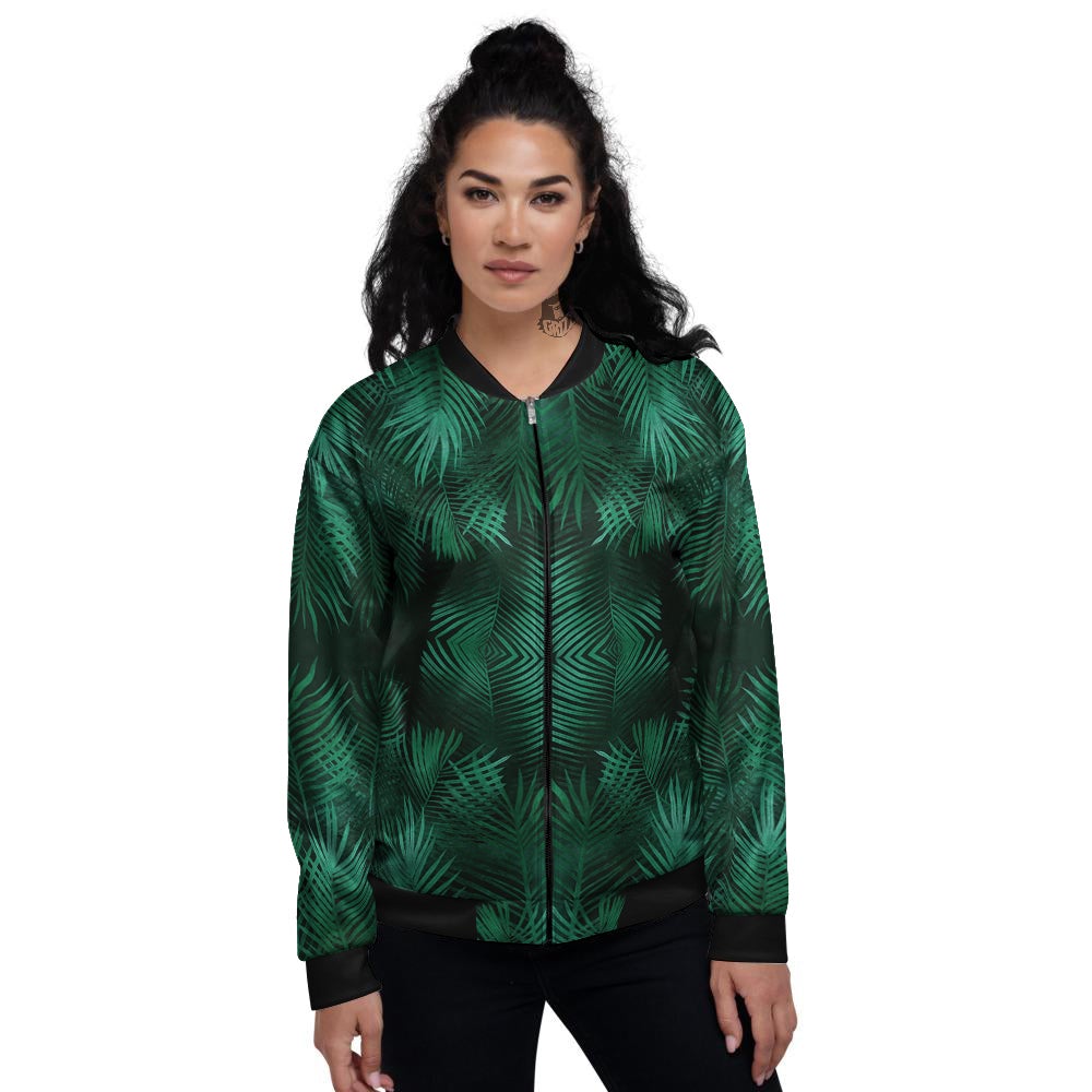 Palm Leaf Tropical Print Women's Sneakers