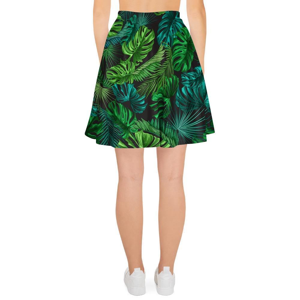 Palm Leaf Tropical Print Women's Skirt-grizzshop