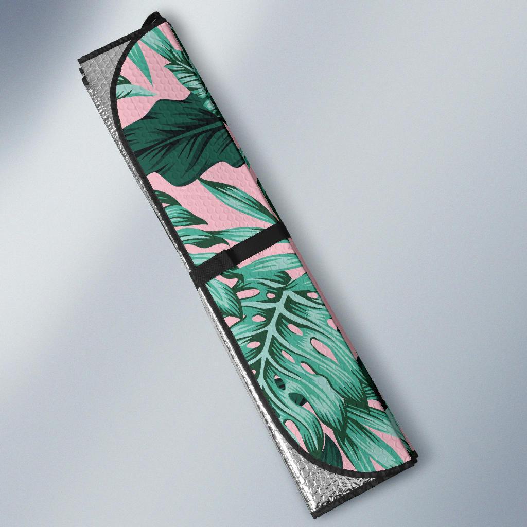 Palm Leaves Floral Tropical Hawaiian Pattern Print Car Sun Shade-grizzshop