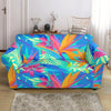Palm Leaves Floral Tropical Hawaiian Pattern Print Loveseat Cover-grizzshop