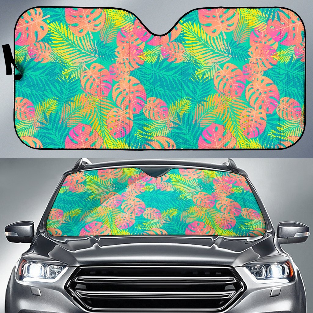 Palm Tree Beach Print Pattern Car Sun Shade-grizzshop