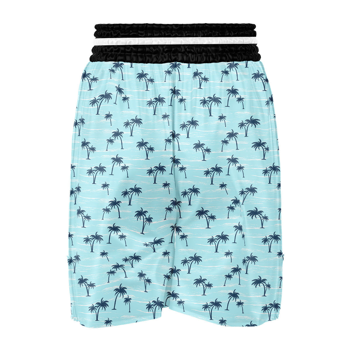 Palm Tree Blue Print Pattern Boxing Shorts-grizzshop