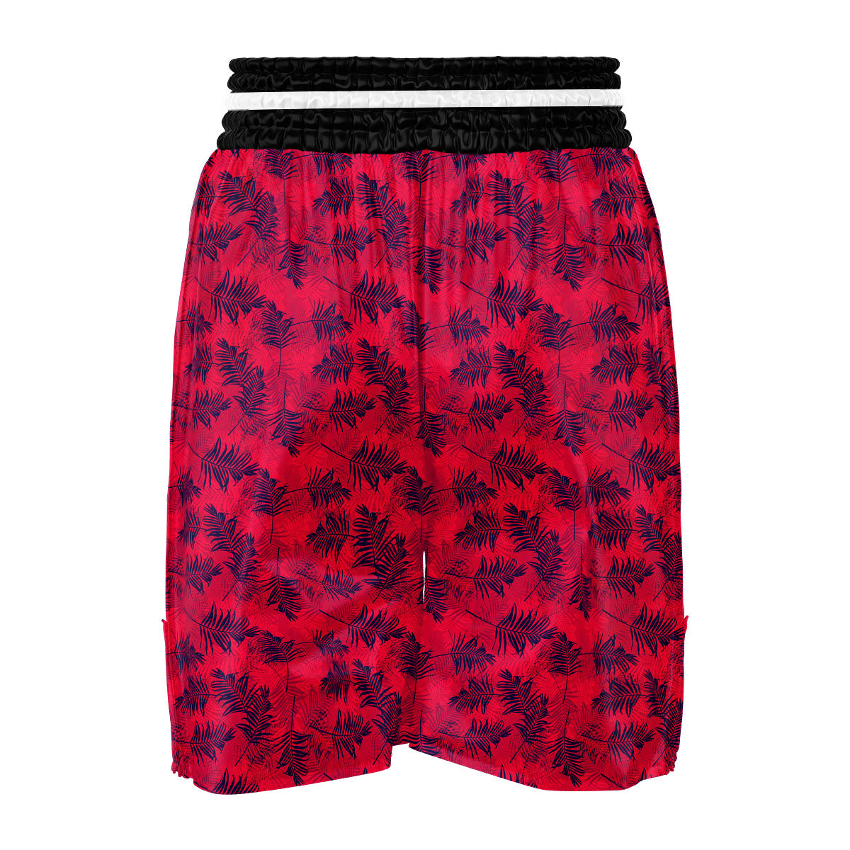 Palm Tree Red Print Pattern Boxing Shorts-grizzshop