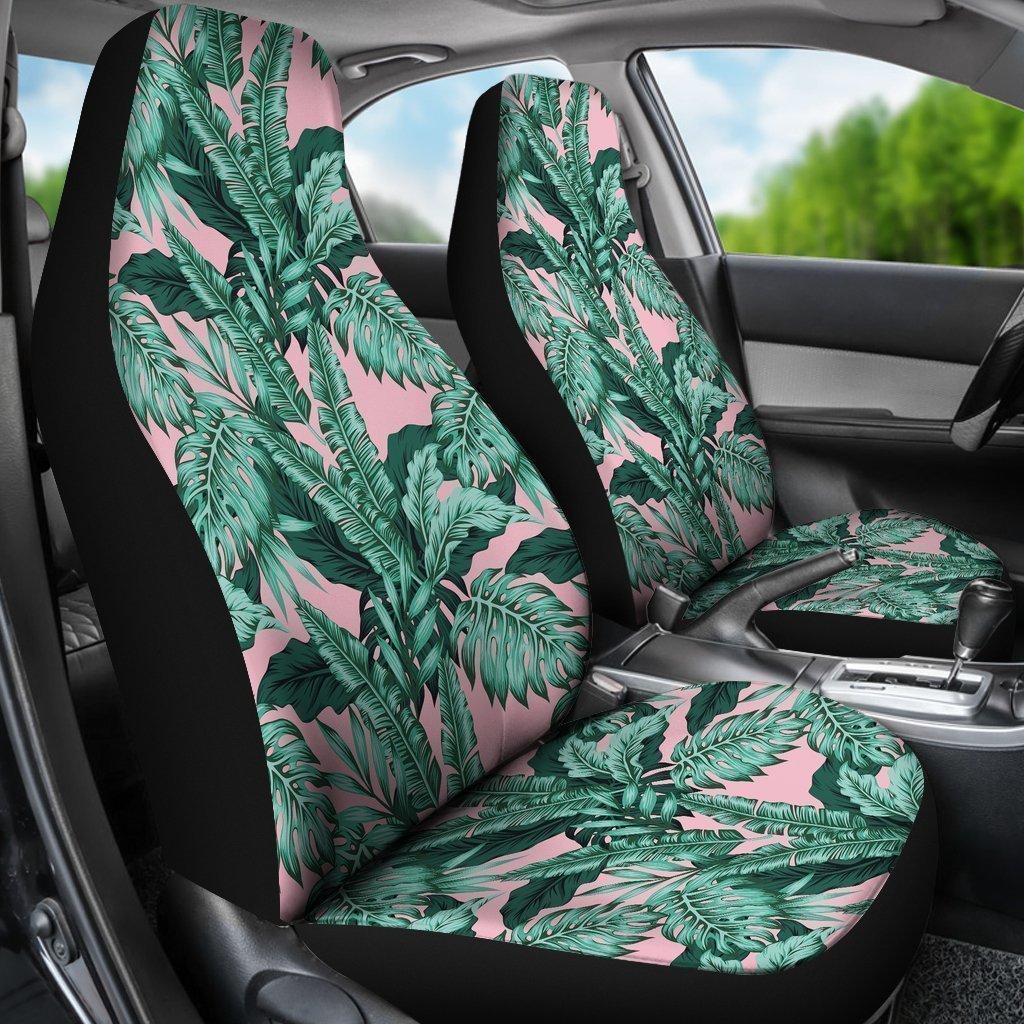 Palm Leaves Floral Tropical Hawaiian Pattern Print Universal Fit Car Seat Cover-grizzshop