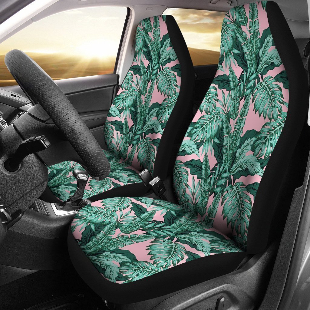 Palm Leaves Floral Tropical Hawaiian Pattern Print Universal Fit Car Seat Cover-grizzshop
