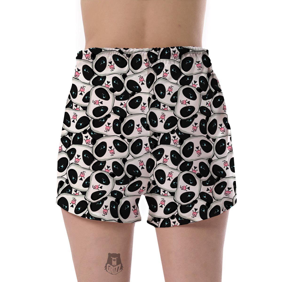 Panda Baby Pattern Print Women's Shorts-grizzshop