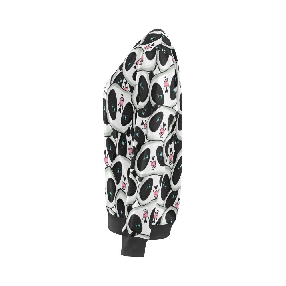 Panda Baby Pattern Print Women's Sweatshirt-grizzshop