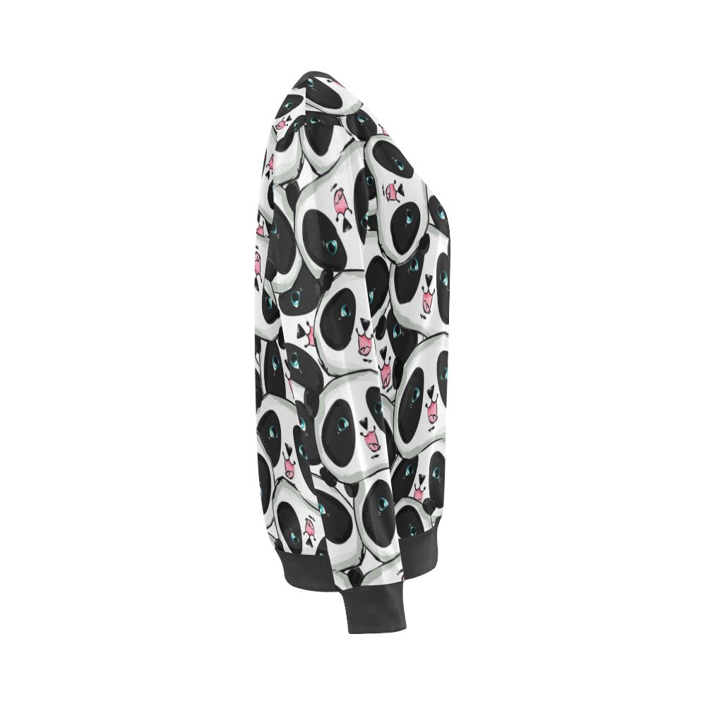 Panda Baby Pattern Print Women's Sweatshirt-grizzshop
