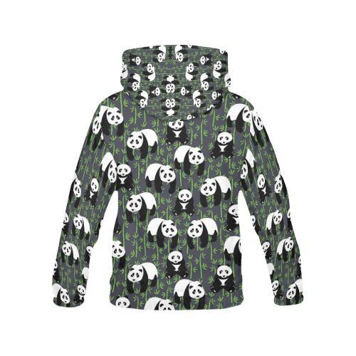 Panda Bamboo Pattern Print Men Pullover Hoodie-grizzshop