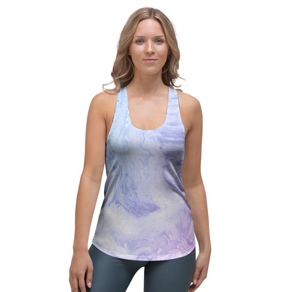 Pastel Marble Women's Racerback Tank Top-grizzshop